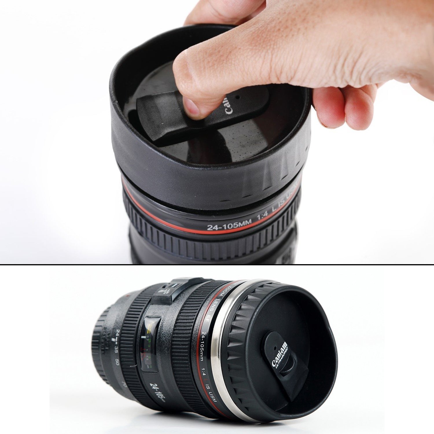 4763 Plastic Camera Lens Stainless Steel Coffee Mug 4763 Plastic Camera Lens Stainless Steel Coffee Mug